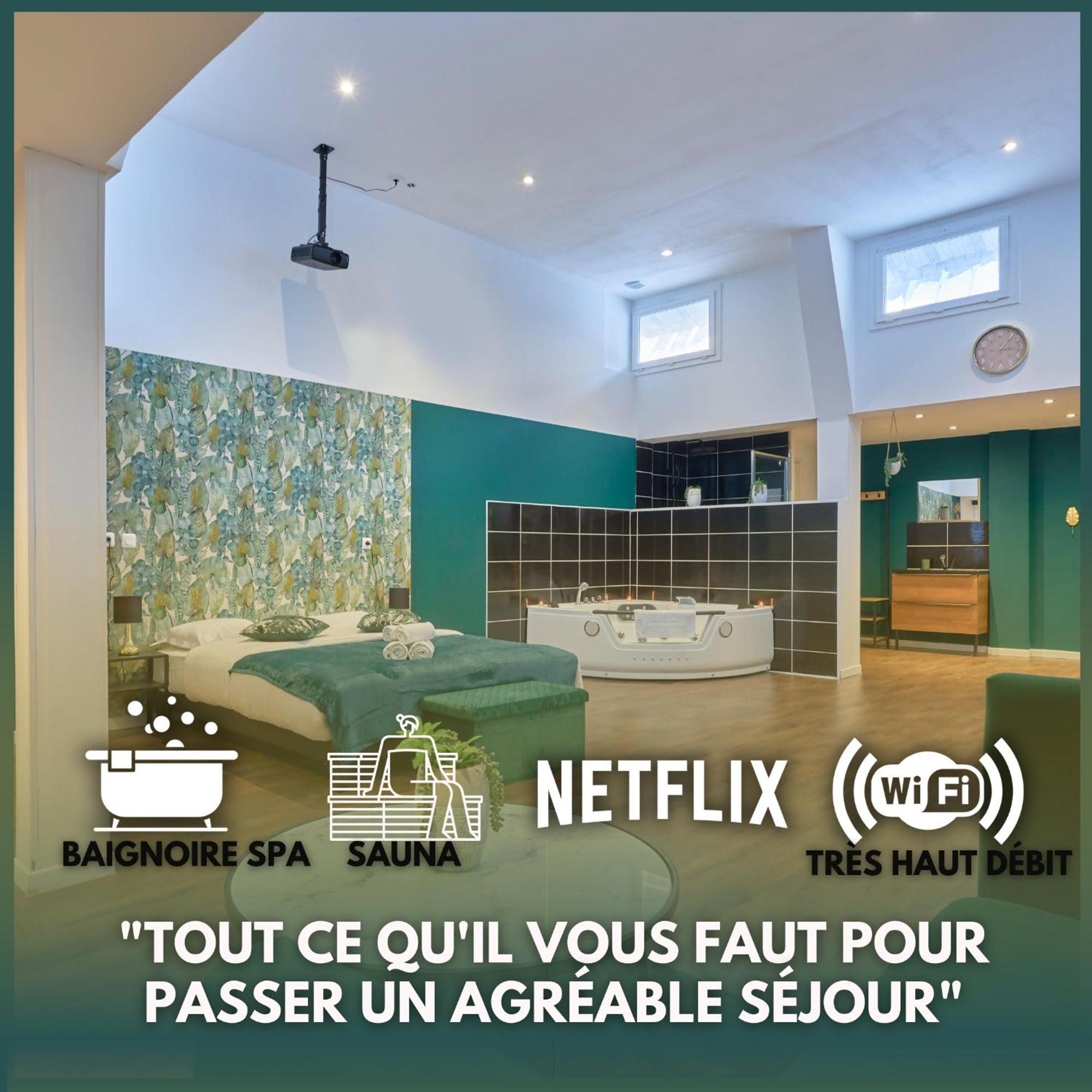 Apartment Ng Prestige - Lille L L Mairie - Gare L Nain - Grand - Balneo - Sauna - Netflix - Wifi